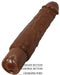 Gode vibrant Rufus Marron 20 x 4.3cm