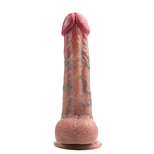 Gode Vibrant Skinnier Nico 14 x 4cm Marron