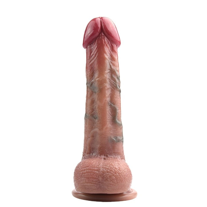 Gode Vibrant Skinnier Nico 14 x 4cm Marron