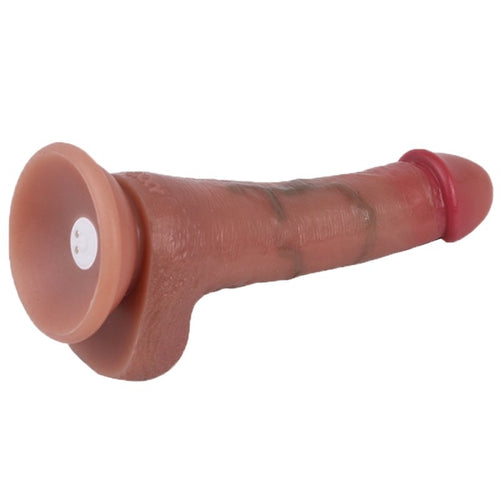 Gode Vibrant Skinnier Nico 14 x 4cm Marron