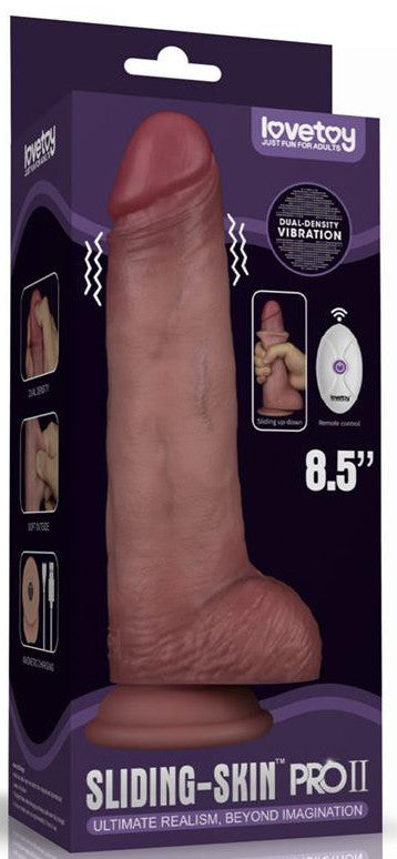 Gode vibrant Sliding Skin Pro II M - 16 x 4.5cm