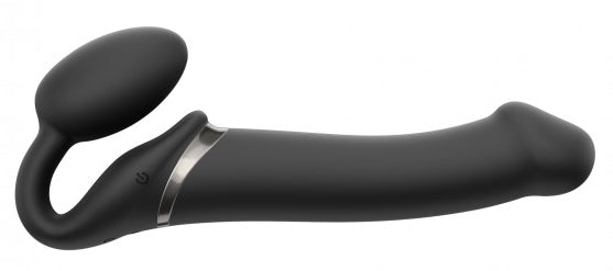 Gode Vibrant Strap-On 3 Moteurs L 16 x 3.7 cm Noir
