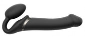 Gode Vibrant Strap-On 3 Moteurs L 16 x 3.7 cm Noir