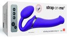 Gode vibrant STRAP-ON 3 Moteurs M 16 x 3.5 cm Violet