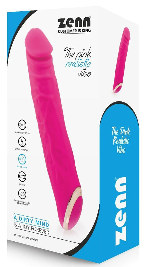 Gode vibrant The Pink 17 x 3.6cm Rose