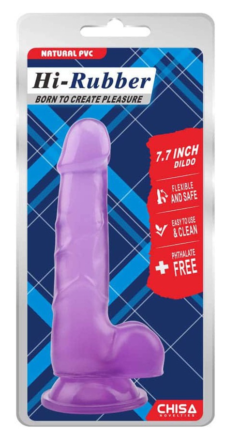 Gode Violet Hi-Rubber 14 x 3.6 cm