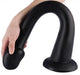 Gode Whale Dildo S 38 x 3.8cm - Pointe 3.5cm Noir