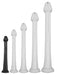 Gode Whale Dildo S 38 x 3.8cm - Pointe 3.5cm Noir