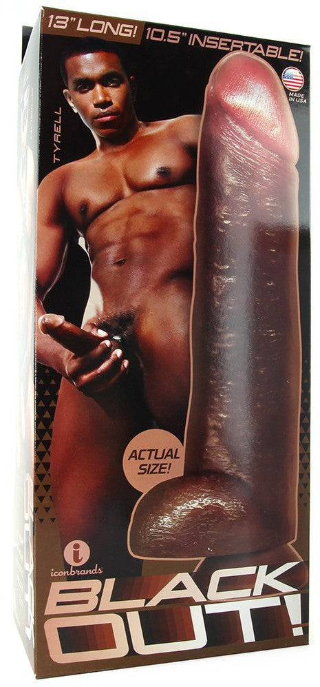 Gode XXL Black Realistic Cock 25 x 7 cm