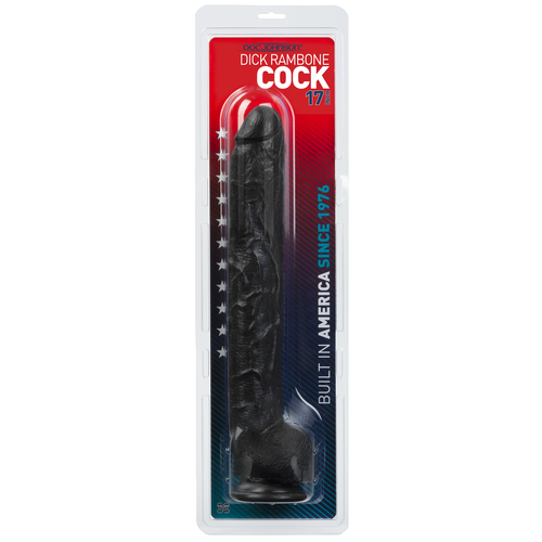 Gode XXL Dick Rambone 34 x 6.4 cm Noir