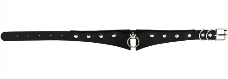 Collier GOTHIC RING Noir