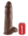Gros gode King Cock 26 x 7.8 cm Brown