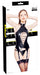 Guêpière Porte-Jarretelles VINYL BASQUE ROPE Noire