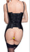 Guêpière Porte-Jarretelles VINYL BASQUE ZIP Noire
