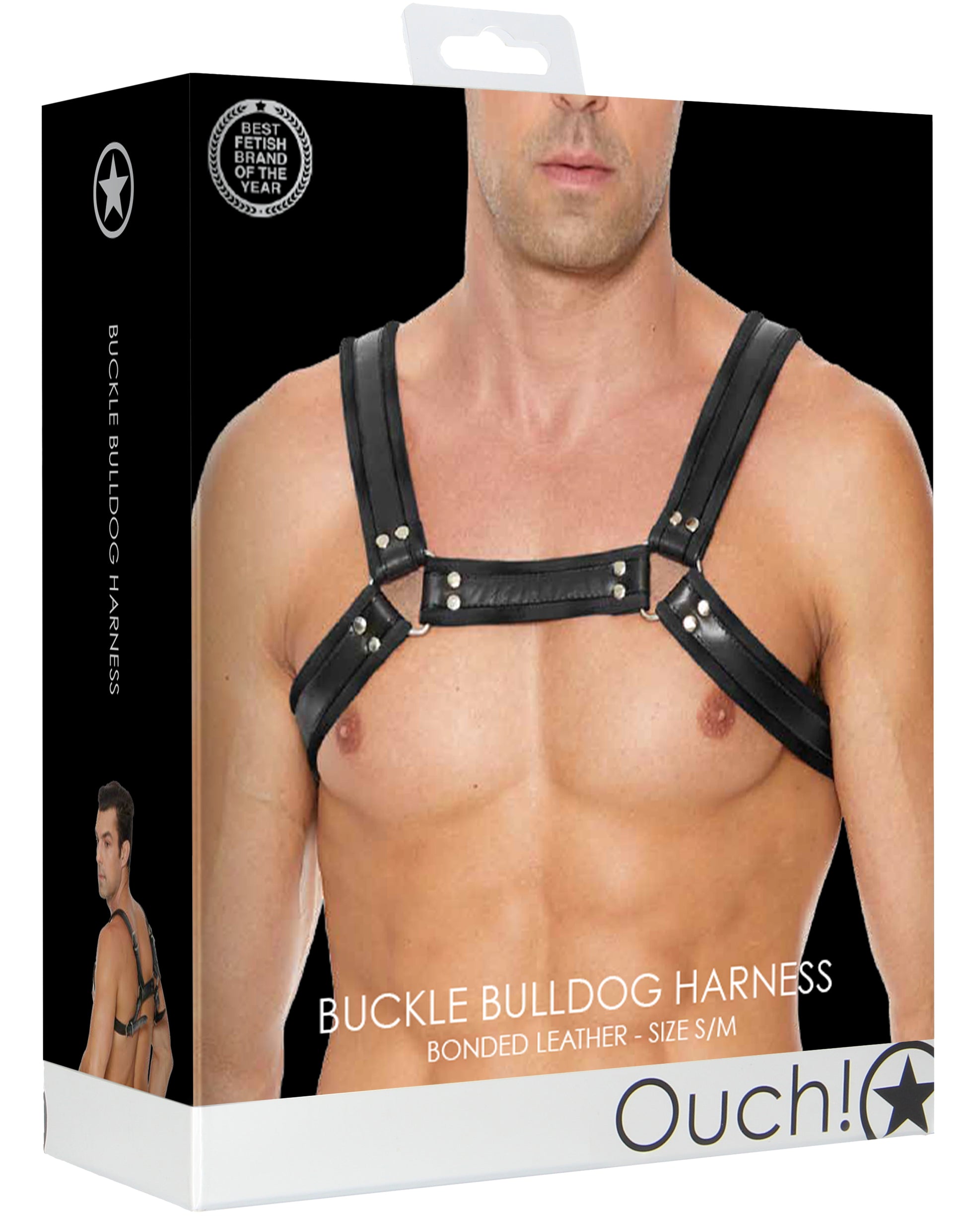 Harnais Buckle Bulldog Noir