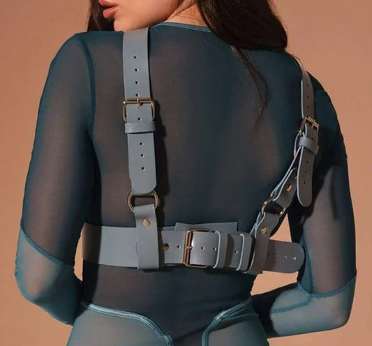 Harnais Buste Deliah Bleu gris