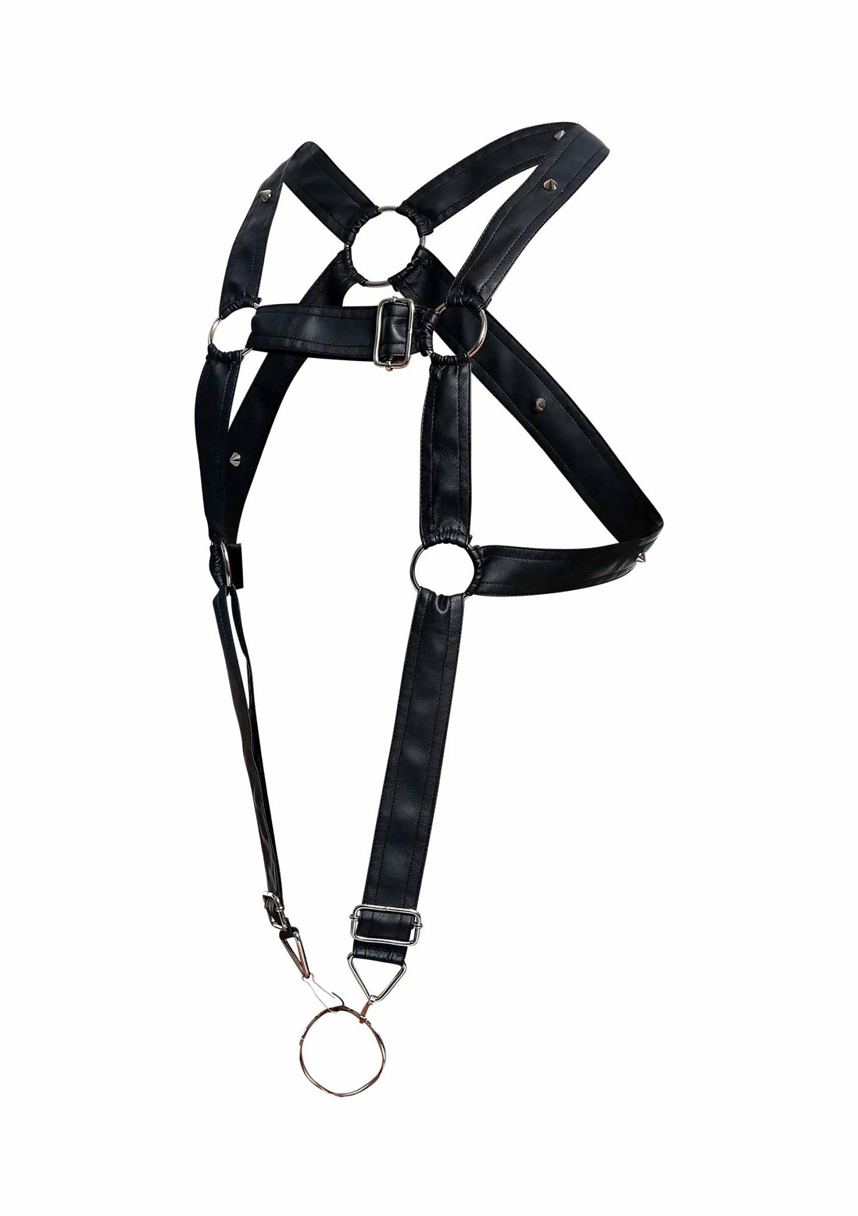 Harnais Cross Cockring Dngeon Noir