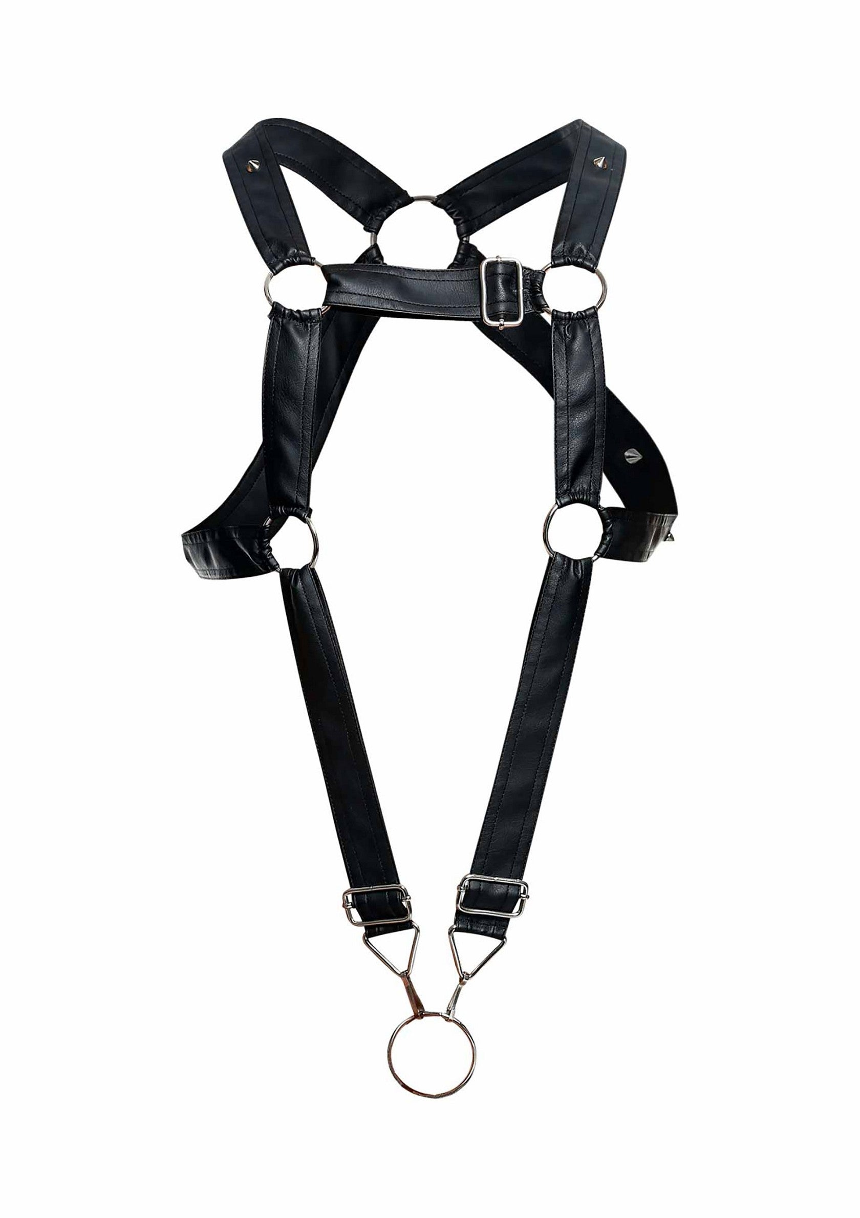Harnais Cross Cockring Dngeon Noir