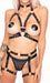 Harnais de Cuisses Harness Couture Noir