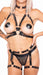 Harnais de Cuisses Harness Couture Noir
