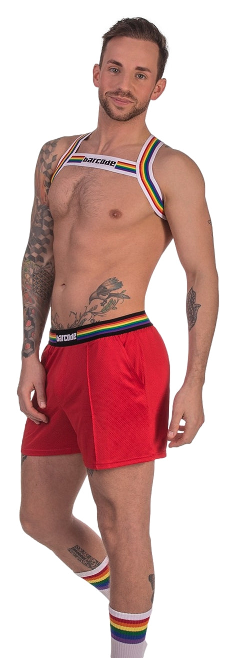 Harnais élastique Barcode Pride Blanc