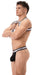 Harnais élastique Bottom Noir-Blanc