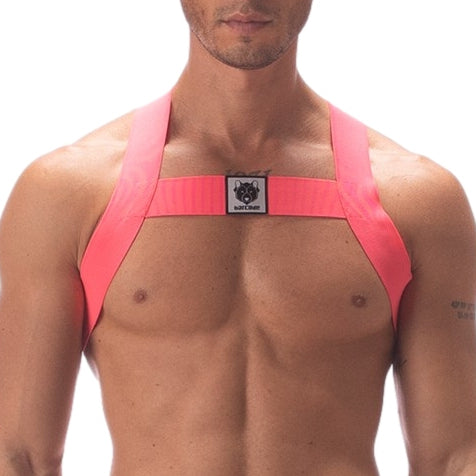 Harnais élastique Leonsh Rose Neon