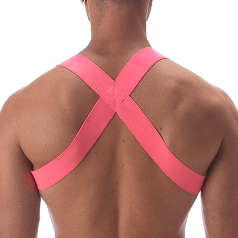 Harnais élastique Leonsh Rose Neon