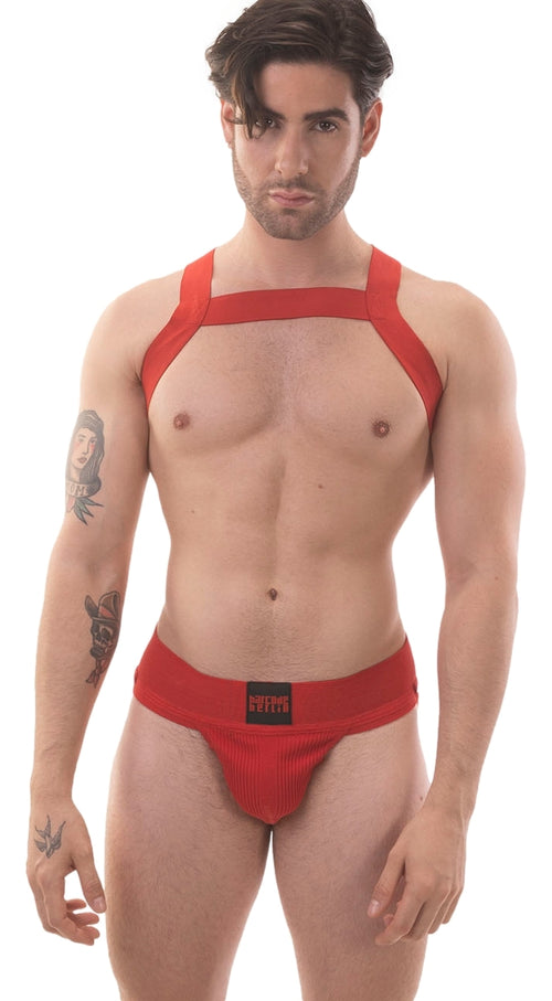 Harnais élastique Matt Pop Rouge