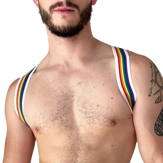 Harnais élastique Pride Eternity Blanc