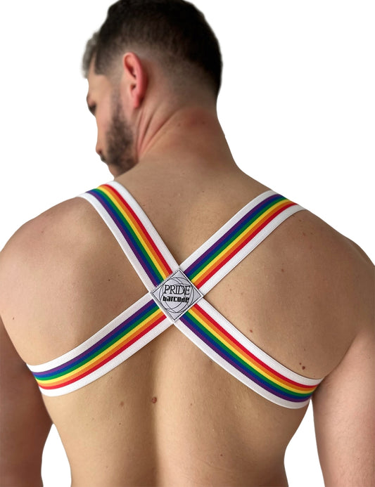 Harnais élastique Pride Eternity Blanc