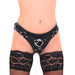 Harnais en cuir Strap On Cox pour gode ceinture