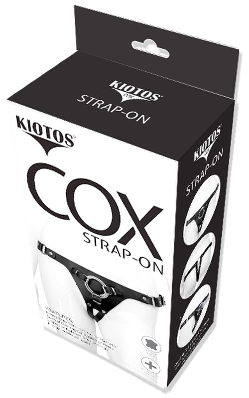 Harnais en cuir Strap On Cox pour gode ceinture