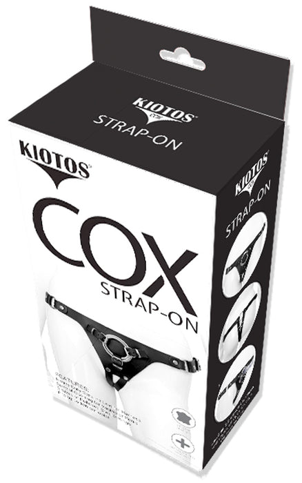 Harnais en cuir Strap On Cox pour gode ceinture