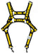 Harnais en néoprène Neo Chest Noir-Jaune