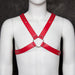 Harnais homme DeluxChest Rouge