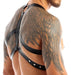 Harnais lanières Fines Thin Chest Simili Noir