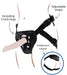 Harnais pour Gode ceinture Strap-On Deluxe Get Real Noir