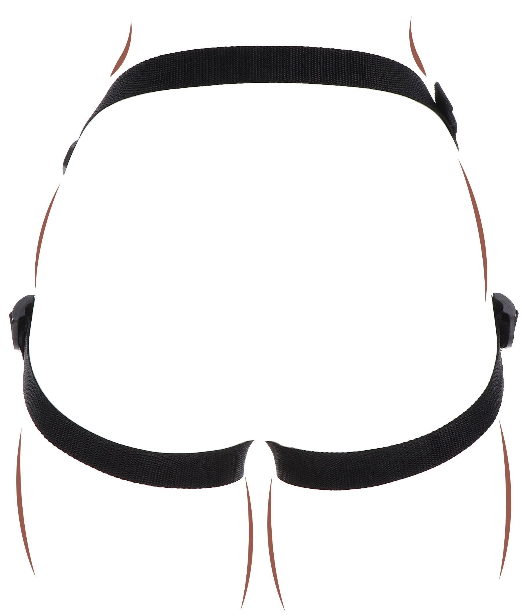 Harnais pour Gode ceinture Strap-On Get Real Noir