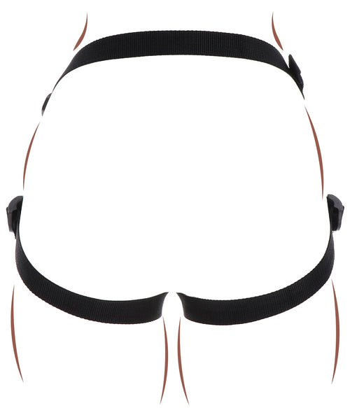 Harnais pour Gode ceinture Strap-On Get Real Noir