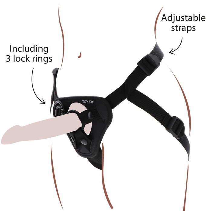 Harnais pour Gode ceinture Strap-On Get Real Noir