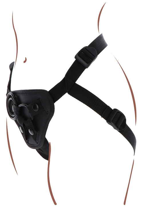 Harnais pour Gode ceinture Strap-On Get Real Noir