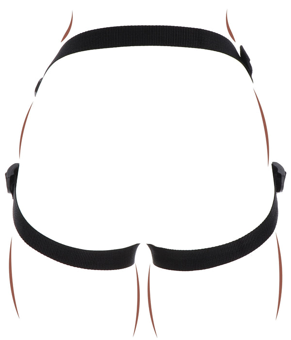 Harnais pour Gode ceinture Strap-On Get Real Noir
