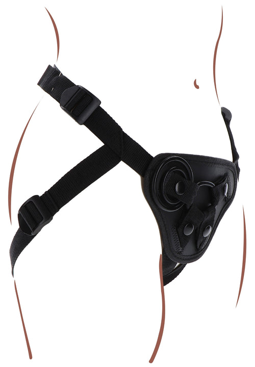 Harnais pour Gode ceinture Strap-On Get Real Noir