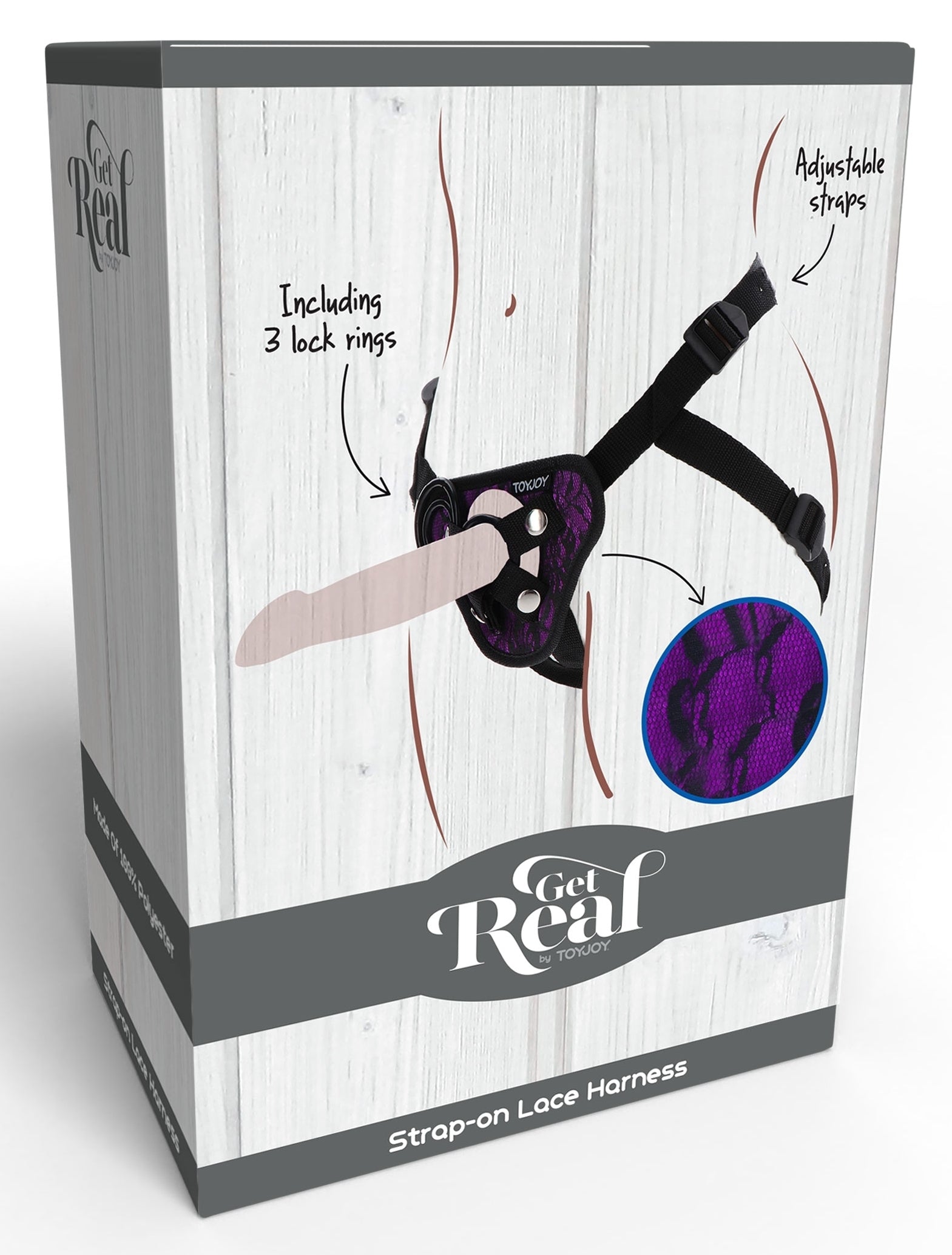 Harnais pour Gode ceinture Strap-On Get Real Violet