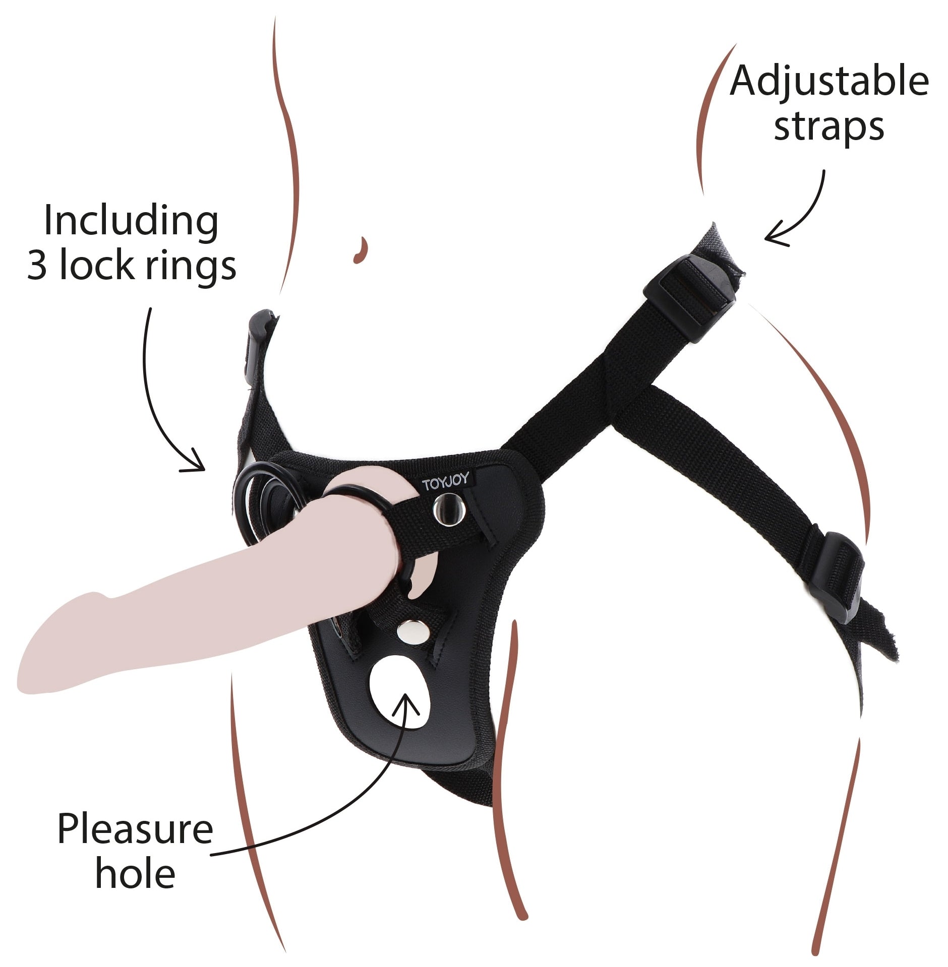 Harnais pour Gode-ceinture Strap-On Pleasure