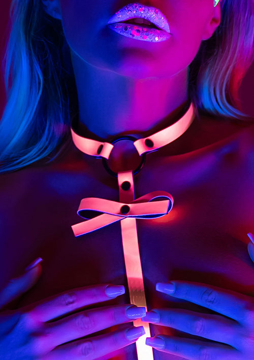 Harnais Sexy Glow In The Dark S/M Rose