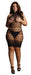 Robe sexy Grande Taille HIGH LACE Noire