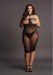 Robe Résille Grande taille HIGH NECK Noire