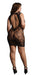 Robe sexy Grande Taille HIGH NECK Noire